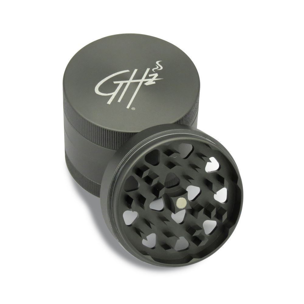 Large Size 63mm Gun Gray Hard Top FivePiece Herb Grinder