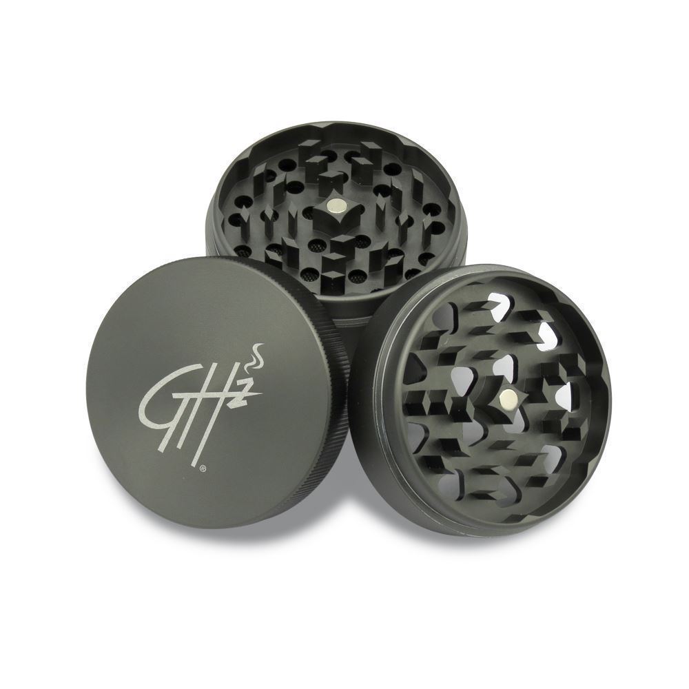 Large Size 63mm Gun Gray Hard Top FivePiece Herb Grinder