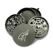 Large Size 63mm Gun Gray  Hard Top Five-Piece Herb Grinder