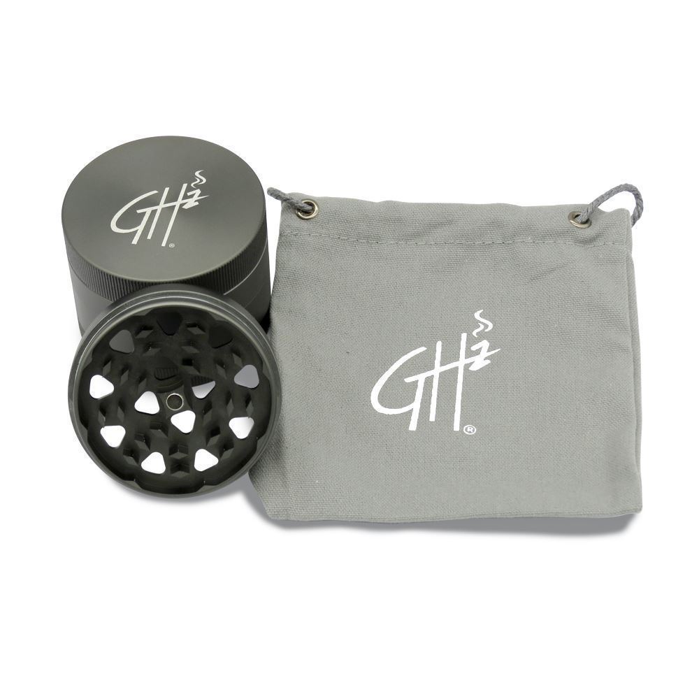 Large Size 63mm Gun Gray Hard Top FivePiece Herb Grinder