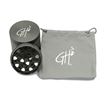 Large Size 63mm Gun Gray  Hard Top Five-Piece Herb Grinder