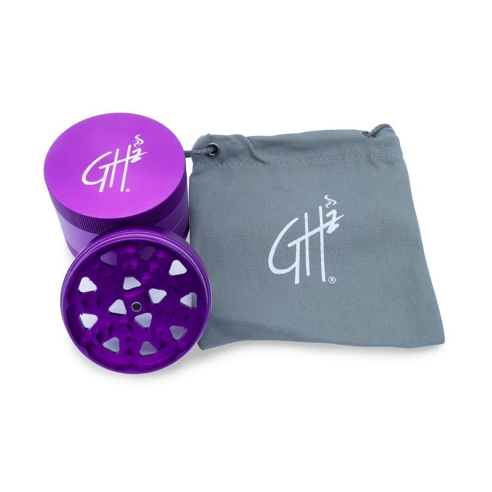 Large Size 63mm Ultraviolet FivePiece Herb Grinder