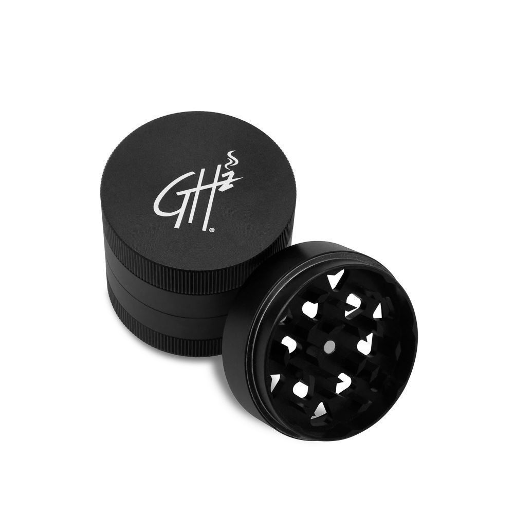 Travel Size Hard Top 55 mm Midnight Black FivePiece Herb Grinder